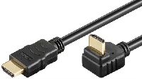 Goobay 31920 Series 1.4 High-Speed-HDMI™-270°-Kabel mit Ethernet, 1 m, Schwarz - HDMI™-Stecker (Typ A) > HDMI™-Stecker (Typ A) 270°