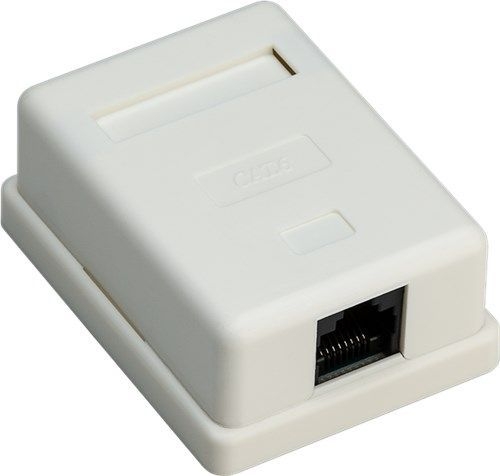 Goobay 77632 1-Port RJ45-Anschlussdose, CAT 6, UTP VPE Bulk Mindestbestellmenge 1