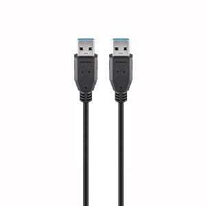 Goobay 21117 USB-A-Kabel, 5 m, schwarz VPE Retail Blister Mindestbestellmenge 1
