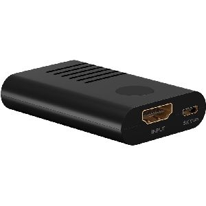 Goobay 58492 Series 2.0 HDMI™-Signalverstärker 4K @ 60 Hz, Schwarz - zum Verlängern einer HDMI™-Verb