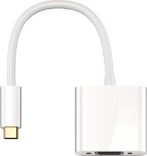 Goobay 66260 USB-C™-auf-VGA-Adapter, 0,2 m, weiß VPE Bulk Mindestbestellmenge 1
