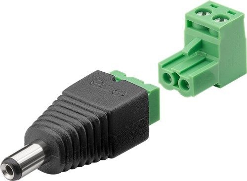 Goobay 76744 Terminal Block 2-pin > DC-Stecker (5,50 x 2,10 mm) VPE Bulk Mindestbestellmenge 10