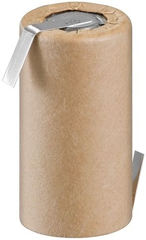 Goobay 72875 Sub-C, 1500 mAh, Lötfahne (Z) Akku, 1 Stk. unverpackt Bauform: Flat-Top Papier 1Z