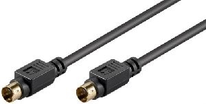 Goobay 50058 S-Video-Verbindungskabel, einzeln geschirmt Kabellänge: 2 m VPE Cable Tag Mindestbestellmenge 1