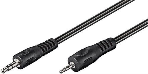 Goobay 50459 Audio Adapterkabel AUX, 3,5 mm zu 2,5 mm Stereo VPE Cable Tag Mindestbestellmenge 1
