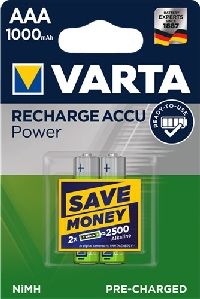 Varta 43470 Ready to Use AAA (Micro)/HR03 (5703) - 1000 mAh - LSD-NiMH Akku (Ready-to-Use), 1,2 V
