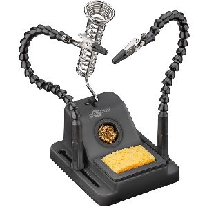 Goobay 76561 Löthilfe mit Schwanenhals-Armen und Lötkolbenständer VPE Retail Box Mindestbestellmenge 1