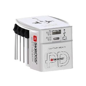 Skross 80165 World Adapter MUV USB AC30PD VPE Retail Box Mindestbestellmenge 1