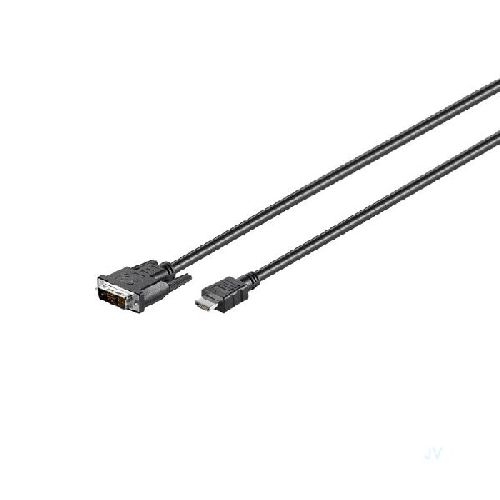 Goobay 50581 DVI-D/HDMI™-Kabel, vernickelt VPE Cable Tag Mindestbestellmenge 1