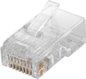 Goobay 93828 RJ45 Stecker, CAT 6 UTP ungeschirmt VPE Bulk Mindestbestellmenge 10