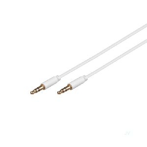 Goobay 69112 3,5 mm Klinke-Verbindungskabel, vergoldet Kabellänge: 1.5 m VPE Cable Tag Mindestbestellmenge 1