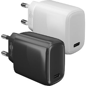 Goobay 65406 USB-C™ PD GaN Schnellladegerät (20 W) weiß Farbversion: Weiß VPE Retail Polybag Mindestbestellmenge 1