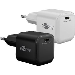 Goobay 79153 USB-C™ PD GaN Schnellladegerät Nano (30 W) weiß VPE Retail Box Mindestbestellmenge 1