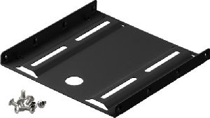 Goobay 93990 2,5 Zoll-Festplatten-Einbaurahmen auf 3,5 Zoll - 1-fach Farbversion: Schwarz