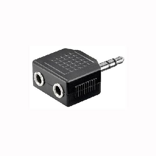 Goobay 11104 Kopfhörer-Adapter AUX, Klinke 3,5mm 1 zu 2 VPE Bulk Mindestbestellmenge 10