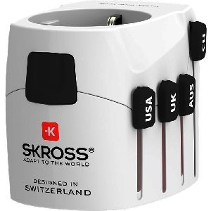 Skross 61636 World Adapter PRO - World &amp; USB VPE Retail Box Mindestbestellmenge 1