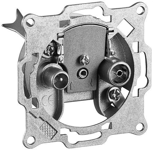 Goobay 67011 2-Loch Antennen-Stich-/End-Dose VPE Bulk Mindestbestellmenge 1