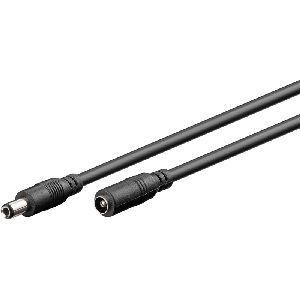 Goobay 76672 DC-Verlängerungskabel, 1,5 m, schwarz VPE Cable Tag Mindestbestellmenge 1